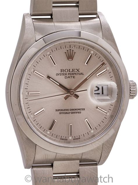 Rolex Oyster Perpetual Date 15200 from 2003 Steel 34mm 